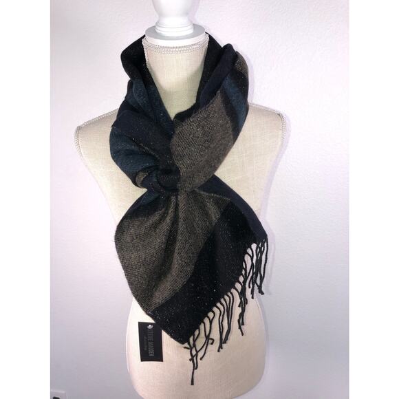 Steve Madden Lurex Striped Scarf - OS - Picture 1 of 5